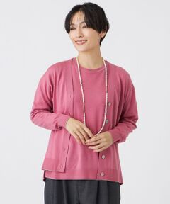 EVEX by KRIZIA / エヴェックス バイ クリツィア ニット・セーター | 【ウォッシャブル】ハイゲージラインニットカーディガン