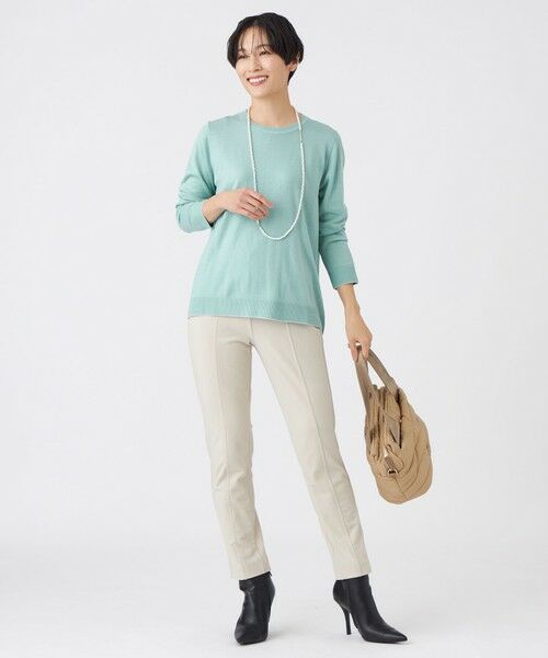 EVEX by KRIZIA / エヴェックス バイ クリツィア ニット・セーター | 【ウォッシャブル】ハイゲージラインニットプルオーバー | 詳細4