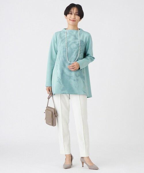 EVEX by KRIZIA / エヴェックス バイ クリツィア その他パンツ | 【マシンウォッシャブル】TRダブルクロスピンタックパンツ | 詳細1