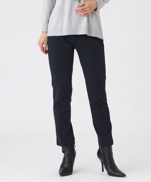 EVEX by KRIZIA / エヴェックス バイ クリツィア その他パンツ | 【ウォッシャブル】裏起毛ハイテンションクロップドパンツ(ブラック1)