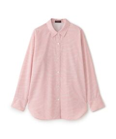 【マシンウォッシャブル】ゼブラプリントソフトタイプライターシャツ