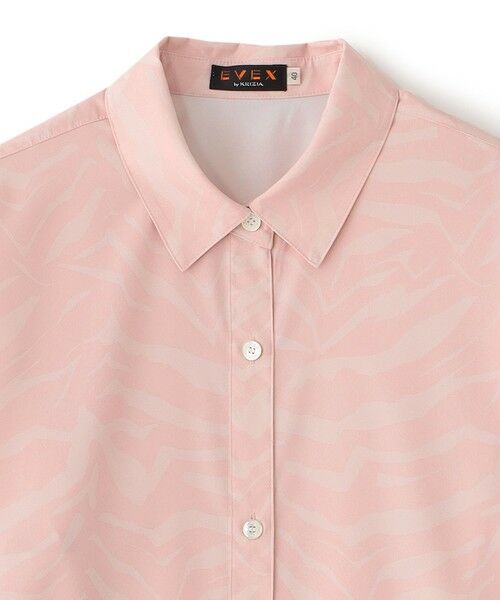 EVEX by KRIZIA / エヴェックス バイ クリツィア シャツ・ブラウス | 【マシンウォッシャブル】ゼブラプリントソフトタイプライターシャツ | 詳細2