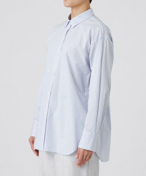 EVEX by KRIZIA / エヴェックス バイ クリツィア シャツ・ブラウス | 【ウォッシャブル】コットンブレンドストライプシャツ | 詳細4