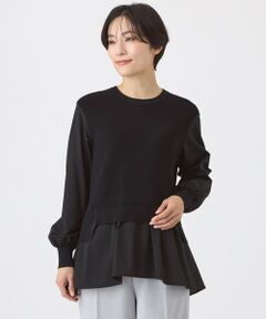 EVEX by KRIZIA / エヴェックス バイ クリツィア ニット・セーター | 【ウォッシャブル】シャツコンビニットプルオーバー