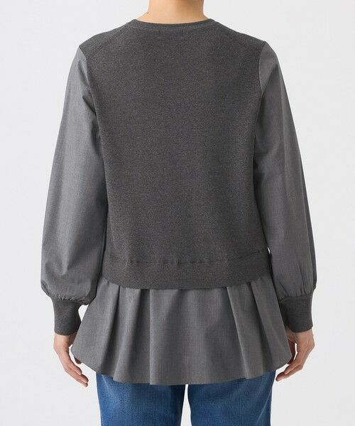 EVEX by KRIZIA / エヴェックス バイ クリツィア ニット・セーター | 【ウォッシャブル】シャツコンビニットプルオーバー | 詳細5