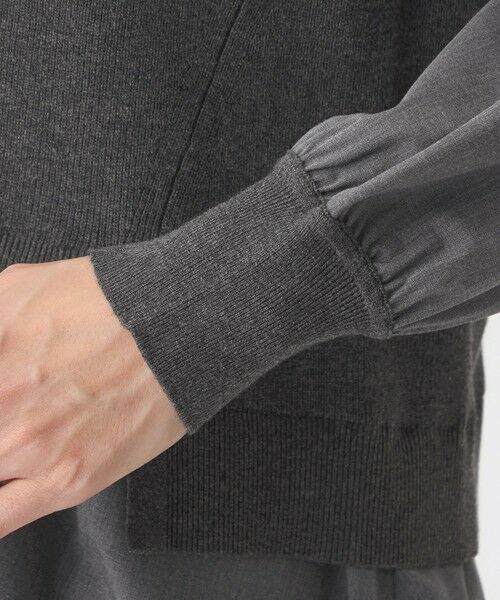 EVEX by KRIZIA / エヴェックス バイ クリツィア ニット・セーター | 【ウォッシャブル】シャツコンビニットプルオーバー | 詳細6