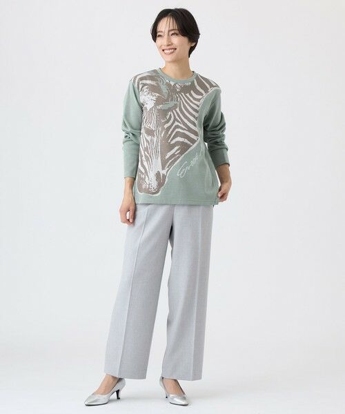 EVEX by KRIZIA / エヴェックス バイ クリツィア カットソー | 【ウォッシャブル】ツインゼブラジャカードカットソー | 詳細3