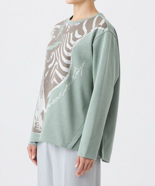 EVEX by KRIZIA / エヴェックス バイ クリツィア カットソー | 【ウォッシャブル】ツインゼブラジャカードカットソー | 詳細5