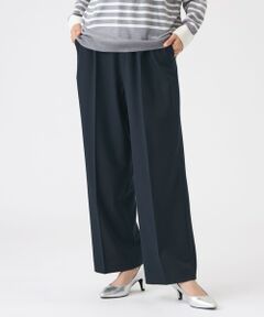 EVEX by KRIZIA / エヴェックス バイ クリツィア その他パンツ | 【美シルエット・ウォッシャブル】ストレッチツイルタックパンツ