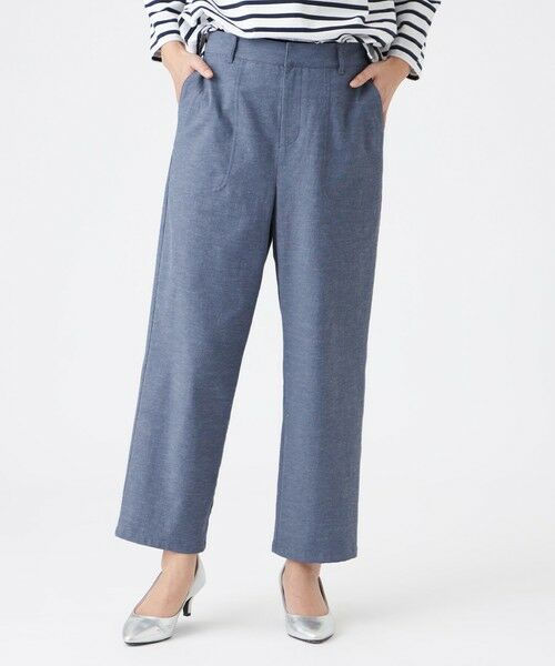 EVEX by KRIZIA / エヴェックス バイ クリツィア その他パンツ | 【カタログ掲載・接触冷感・吸水速乾・UV対策・透け防止・マシンウォッシャブル】ファンクションオックスベイカーパンツ（ブルー5）