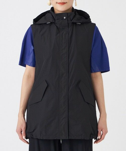 EVEX by KRIZIA / エヴェックス バイ クリツィア ダウンジャケット・ベスト | 【カタログ掲載・マシンウォッシャブル】パンチングタフタフーデッドジレ | 詳細3