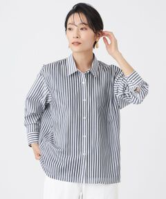 EVEX by KRIZIA / エヴェックス バイ クリツィア シャツ・ブラウス | 【カタログ掲載・ウォッシャブル】レイヤードストライプシャツ