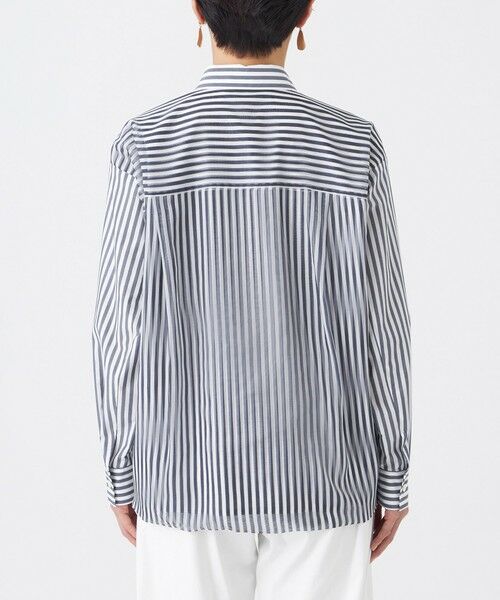 EVEX by KRIZIA / エヴェックス バイ クリツィア シャツ・ブラウス | 【カタログ掲載・ウォッシャブル】レイヤードストライプシャツ | 詳細4