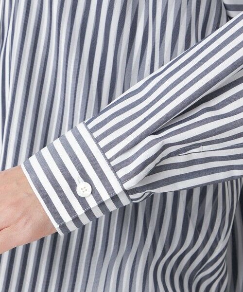 EVEX by KRIZIA / エヴェックス バイ クリツィア シャツ・ブラウス | 【カタログ掲載・ウォッシャブル】レイヤードストライプシャツ | 詳細5