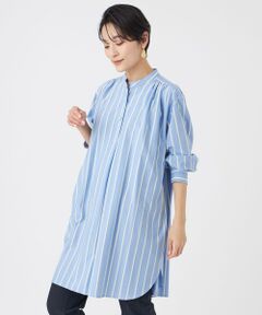 EVEX by KRIZIA / エヴェックス バイ クリツィア シャツ・ブラウス | 【カタログ掲載・ウォッシャブル】ハイゲージストライプジャージーチュニックブラウス