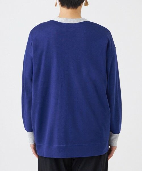 EVEX by KRIZIA / エヴェックス バイ クリツィア カットソー | 【接触冷感・ウォッシャブル】ハイゲージ天竺Vネックカーディガン | 詳細5