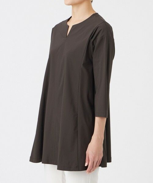 EVEX by KRIZIA / エヴェックス バイ クリツィア カットソー | 【接触冷感・マシンウォッシャブル】ハイゲージメリルハイテンションチニックカットソー | 詳細6