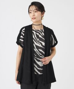 EVEX by KRIZIA / エヴェックス バイ クリツィア カットソー | 【接触冷感・ウォッシャブル】ハイゲージ天竺ジレ