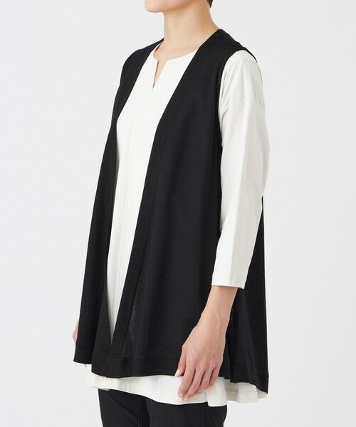 EVEX by KRIZIA / エヴェックス バイ クリツィア カットソー | 【接触冷感・ウォッシャブル】ハイゲージ天竺ジレ | 詳細5