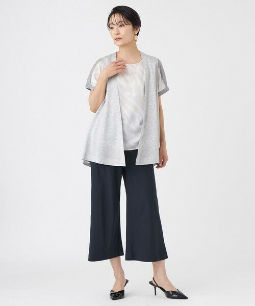 EVEX by KRIZIA / エヴェックス バイ クリツィア カットソー | 【接触冷感・ウォッシャブル】ハイゲージ天竺ジレ | 詳細2