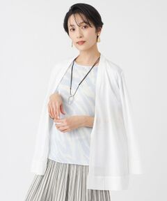 EVEX by KRIZIA / エヴェックス バイ クリツィア カットソー | 【接触冷感・ウォッシャブル】ハイゲージ天竺カーディガン