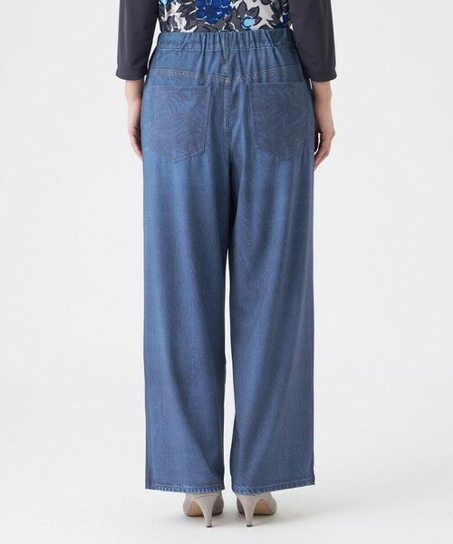 EVEX by KRIZIA / エヴェックス バイ クリツィア その他パンツ | 【カタログ掲載・接触冷感・吸水速乾・着用じわ防止・マシンウォッシャブル】ストレッチプリントデニムパンツ | 詳細7