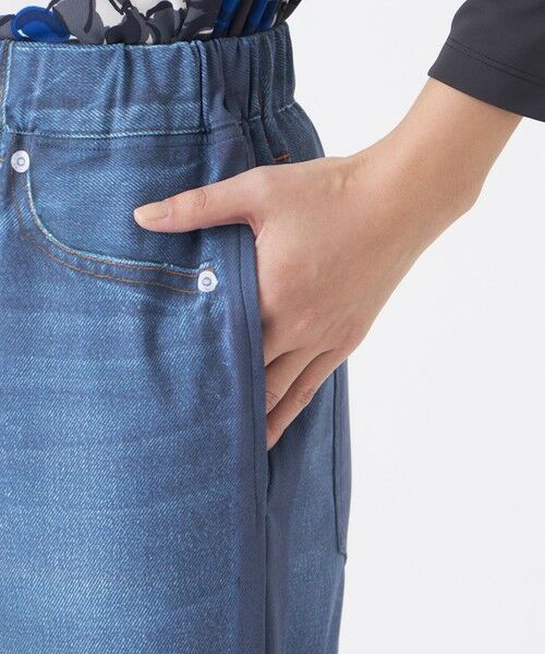 EVEX by KRIZIA / エヴェックス バイ クリツィア その他パンツ | 【カタログ掲載・接触冷感・吸水速乾・着用じわ防止・マシンウォッシャブル】ストレッチプリントデニムパンツ | 詳細8