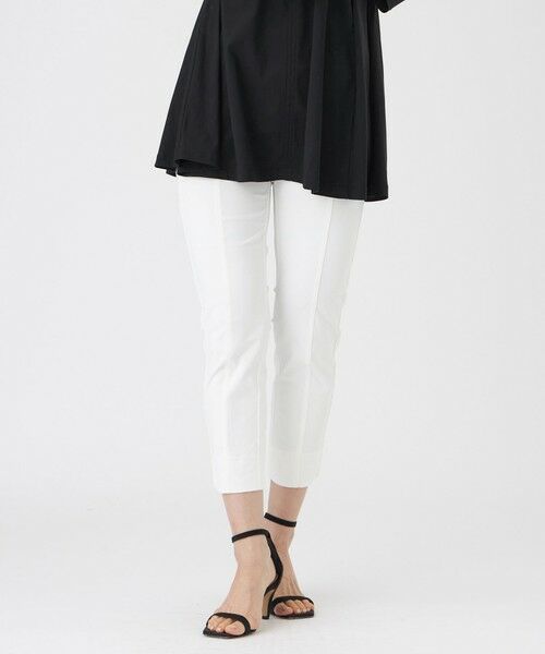 EVEX by KRIZIA / エヴェックス バイ クリツィア その他パンツ | 【ベストセラー・新色】【接触冷感・UVカット・ウォッシャブル】メリルハイテンションクロップドパンツ（オフホワイト1）