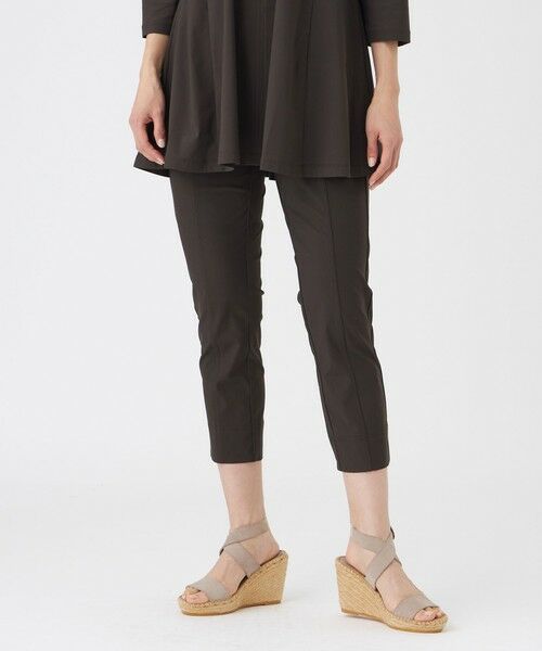EVEX by KRIZIA / エヴェックス バイ クリツィア その他パンツ | 【ベストセラー・新色】【接触冷感・UVカット・ウォッシャブル】メリルハイテンションクロップドパンツ（モカ３）
