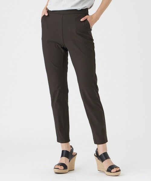 EVEX by KRIZIA / エヴェックス バイ クリツィア その他パンツ | 【定番人気・新色】【接触冷感・UVカット・ウォッシャブル】メリルハイテンションテーパードパンツ（モカ３）