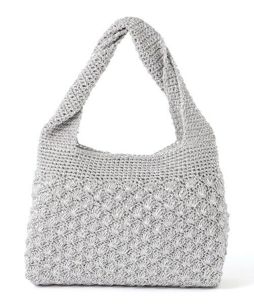 EVEX by KRIZIA / エヴェックス バイ クリツィア メッセンジャーバッグ・ウエストポーチ | メタリックニットバッグ（シルバー1）