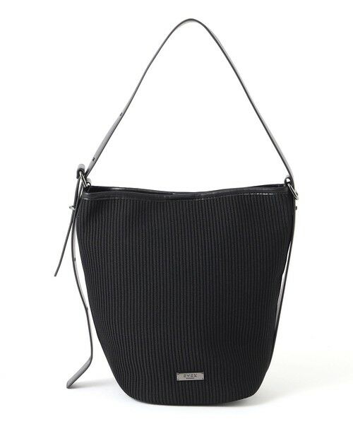 EVEX by KRIZIA / エヴェックス バイ クリツィア メッセンジャーバッグ・ウエストポーチ | ニットショルダーバッグ（ブラック1）