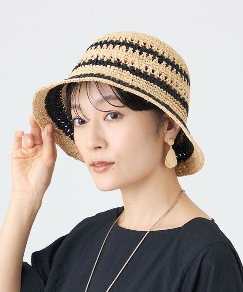 EVEX by KRIZIA / エヴェックス バイ クリツィア ハット | ラフィアハット（ベージュ3）