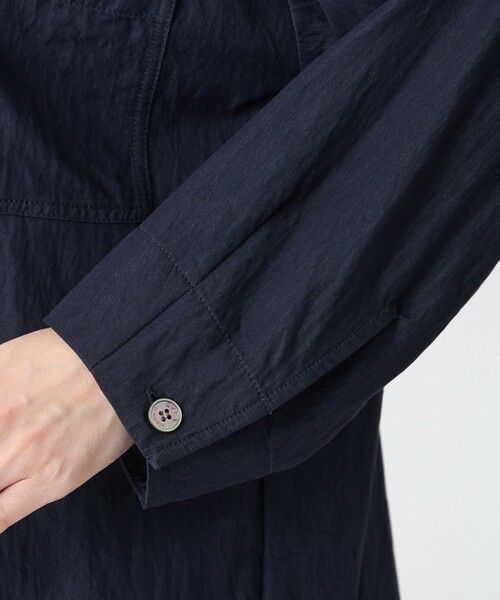 EVEX by KRIZIA / エヴェックス バイ クリツィア ノーカラージャケット | 【ウォッシャブル】デニムライクショートシャツジャケット | 詳細5