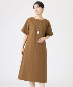 EVEX by KRIZIA / エヴェックス バイ クリツィア ロング・マキシ丈ワンピース | 【カタログ掲載・マシンウォッシャブル】クロスサッカーサックワンピース