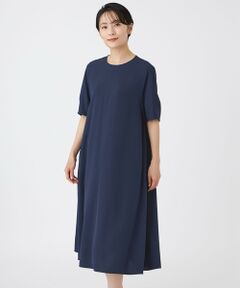 EVEX by KRIZIA / エヴェックス バイ クリツィア ロング・マキシ丈ワンピース | 【接触冷感・吸水速乾・遮熱・UV対策・マシンウォッシャブル】【キマル！シリーズ】キマルサテンワンピース