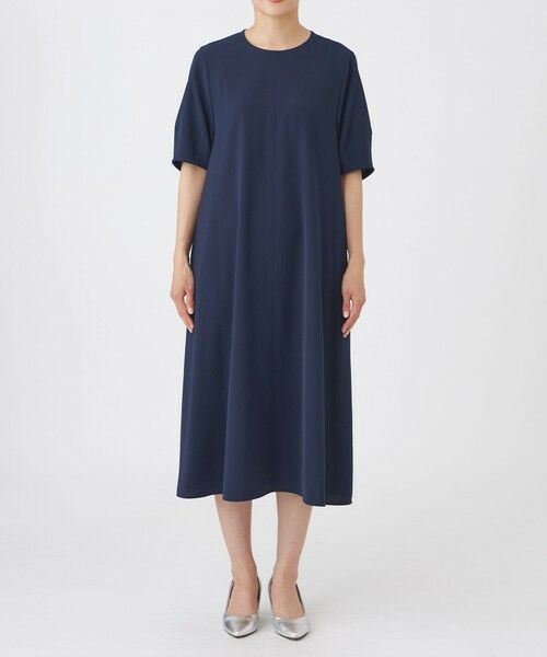 EVEX by KRIZIA / エヴェックス バイ クリツィア ロング・マキシ丈ワンピース | 【接触冷感・吸水速乾・遮熱・UV対策・マシンウォッシャブル】【キマル！シリーズ】キマルサテンワンピース | 詳細3