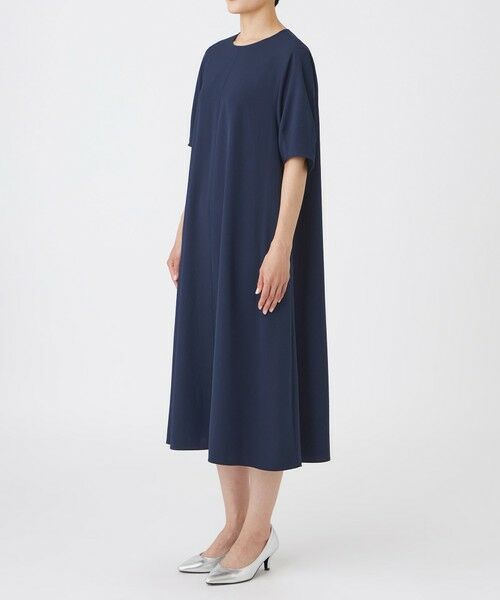 EVEX by KRIZIA / エヴェックス バイ クリツィア ロング・マキシ丈ワンピース | 【接触冷感・吸水速乾・遮熱・UV対策・マシンウォッシャブル】【キマル！シリーズ】キマルサテンワンピース | 詳細4