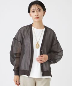EVEX by KRIZIA / エヴェックス バイ クリツィア シャツ・ブラウス | 【ウォッシャブル】オーガンジーシャーディガン