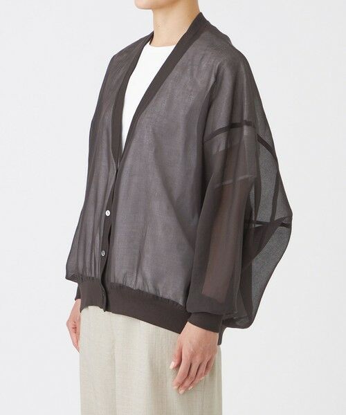 EVEX by KRIZIA / エヴェックス バイ クリツィア シャツ・ブラウス | 【ウォッシャブル】オーガンジーシャーディガン | 詳細4