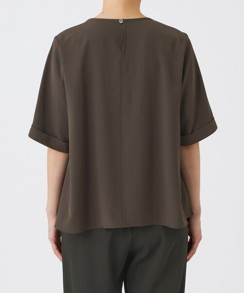 EVEX by KRIZIA / エヴェックス バイ クリツィア シャツ・ブラウス | 【接触冷感・吸水速乾・遮熱・UV対策・マシンウォッシャブル】【キマル！シリーズ】キマルサテンプルオーバーブラウス | 詳細6