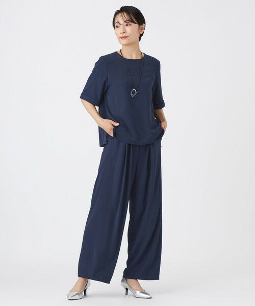 EVEX by KRIZIA / エヴェックス バイ クリツィア シャツ・ブラウス | 【接触冷感・吸水速乾・遮熱・UV対策・マシンウォッシャブル】【キマル！シリーズ】キマルサテンプルオーバーブラウス | 詳細2