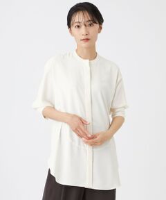 EVEX by KRIZIA / エヴェックス バイ クリツィア シャツ・ブラウス | 【接触冷感・吸水速乾・遮熱・UV対策・マシンウォッシャブル】【キマル！シリーズ】キマルサテンシャツ