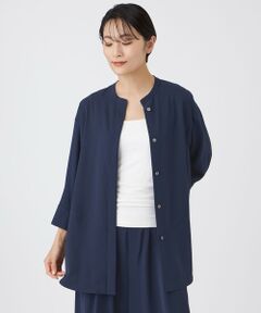 EVEX by KRIZIA / エヴェックス バイ クリツィア シャツ・ブラウス | 【接触冷感・吸水速乾・遮熱・UV対策・マシンウォッシャブル】【キマル！シリーズ】キマルサテンシャツ