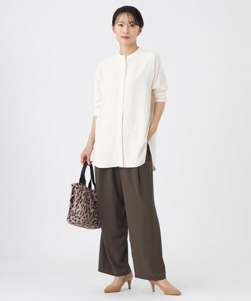 EVEX by KRIZIA / エヴェックス バイ クリツィア シャツ・ブラウス | 【接触冷感・吸水速乾・遮熱・UV対策・マシンウォッシャブル】【キマル！シリーズ】キマルサテンシャツ | 詳細1