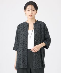 EVEX by KRIZIA / エヴェックス バイ クリツィア シャツ・ブラウス | 【カタログ掲載・吸水速乾・マシンウォッシャブル】チータードットプリントドルマンブラウス