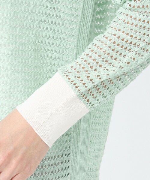 EVEX by KRIZIA / エヴェックス バイ クリツィア ニット・セーター | 【カタログ掲載】クロッシングメッシュニットカーディガン | 詳細6