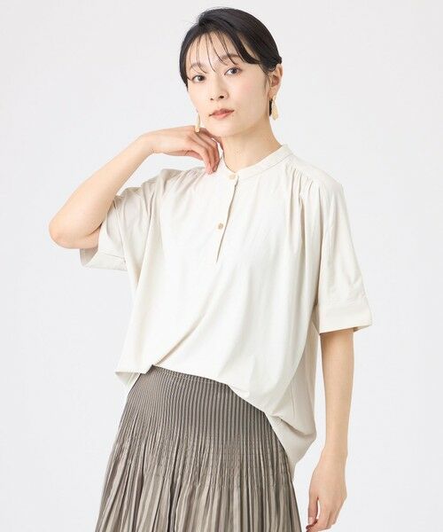 EVEX by KRIZIA / エヴェックス バイ クリツィア カットソー | 【接触冷感・マシンウォッシャブル】コンチェロプルオーバーブラウス（グレー2）