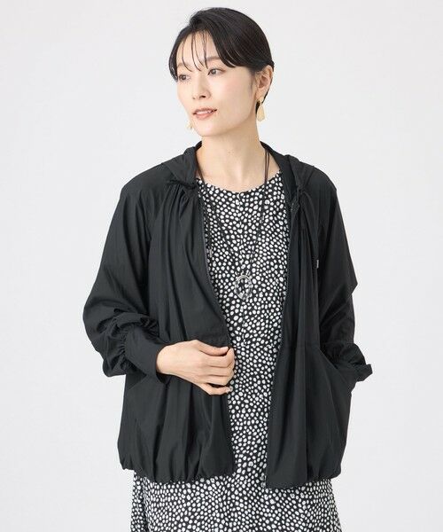 EVEX by KRIZIA / エヴェックス バイ クリツィア カットソー | 【カタログ掲載・接触冷感・吸水速乾・UV対策・マシンウォッシャブル】コンチェロラッシュガードパーカー（ブラック1）