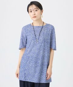 EVEX by KRIZIA / エヴェックス バイ クリツィア カットソー | 【接触冷感・マシンウォッシャブル】ミニチータープリントコンチェロカットソー